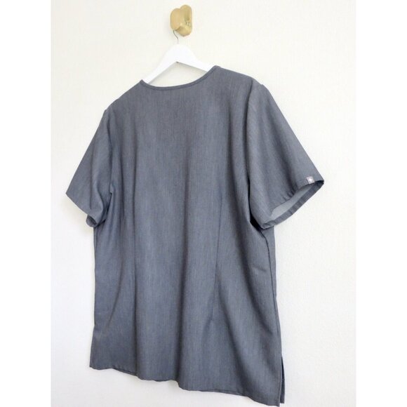 NEW! Figs Casma Three Pocket Scrub Top V Neck Graphite Gray SZ XXL - Picture 9 of 11